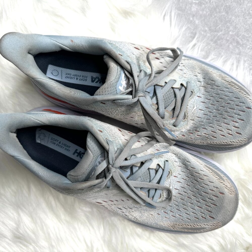 Hoka One One Clifton 8 Size 9.5 Blue Fog - Picture 4 of 14